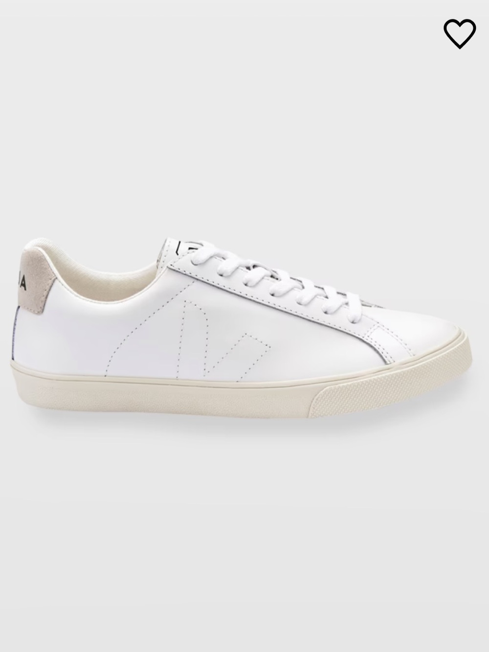 Veja Esplar Leather Logo Sneakers in White